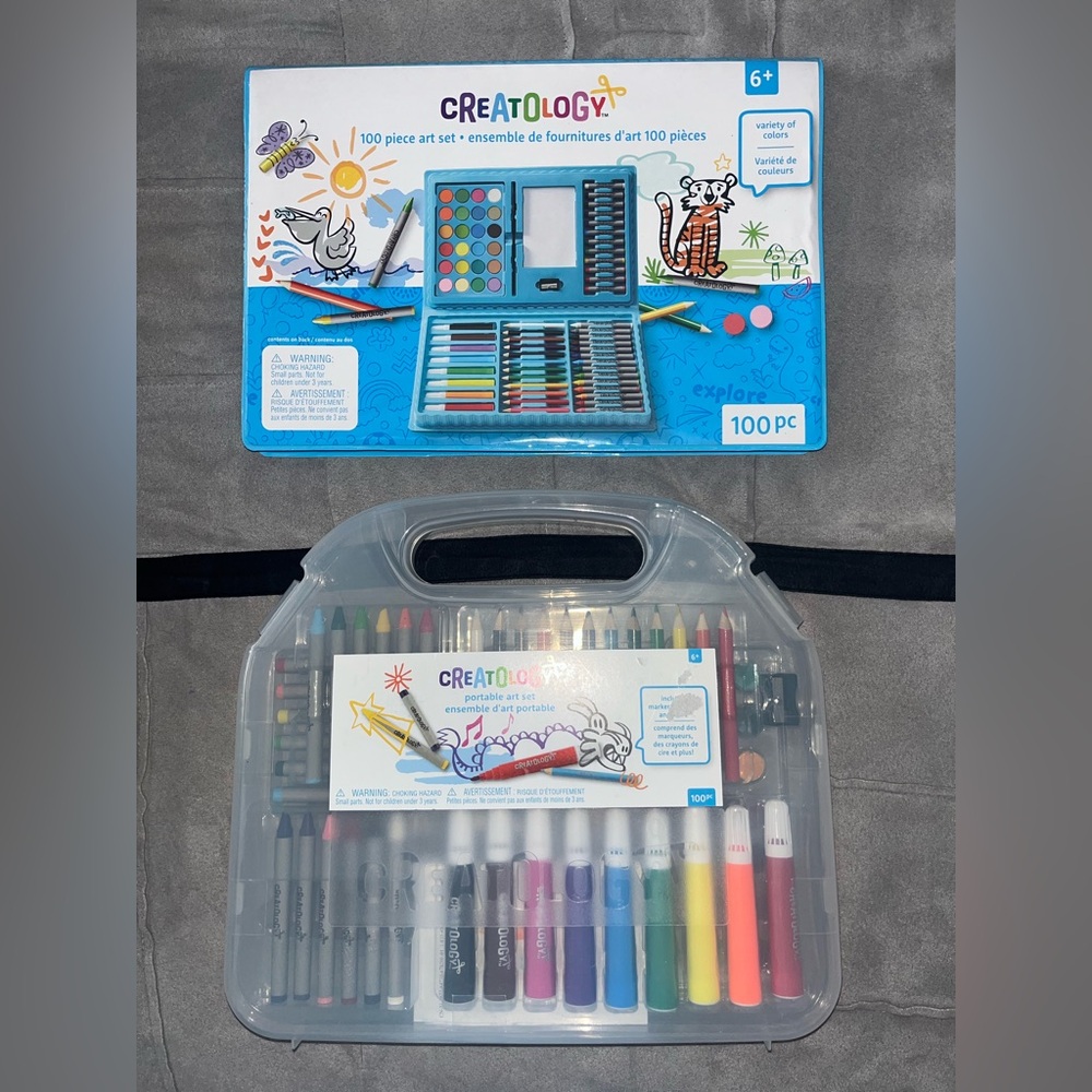 Creatology 2 100-piece Art Sets (Markers, Pencils, Paints, Etc) - NEW (unsealed)